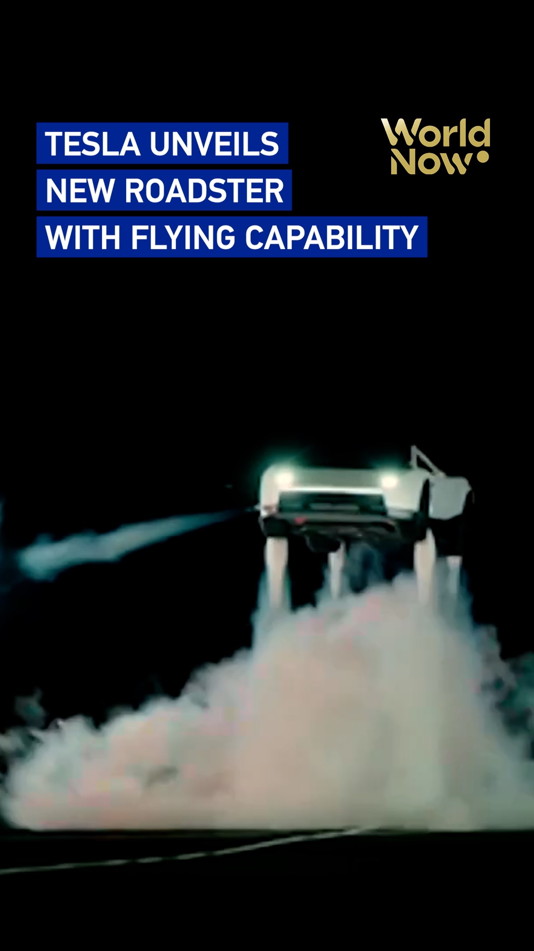 Tesla unveils new Roadster with flying capability