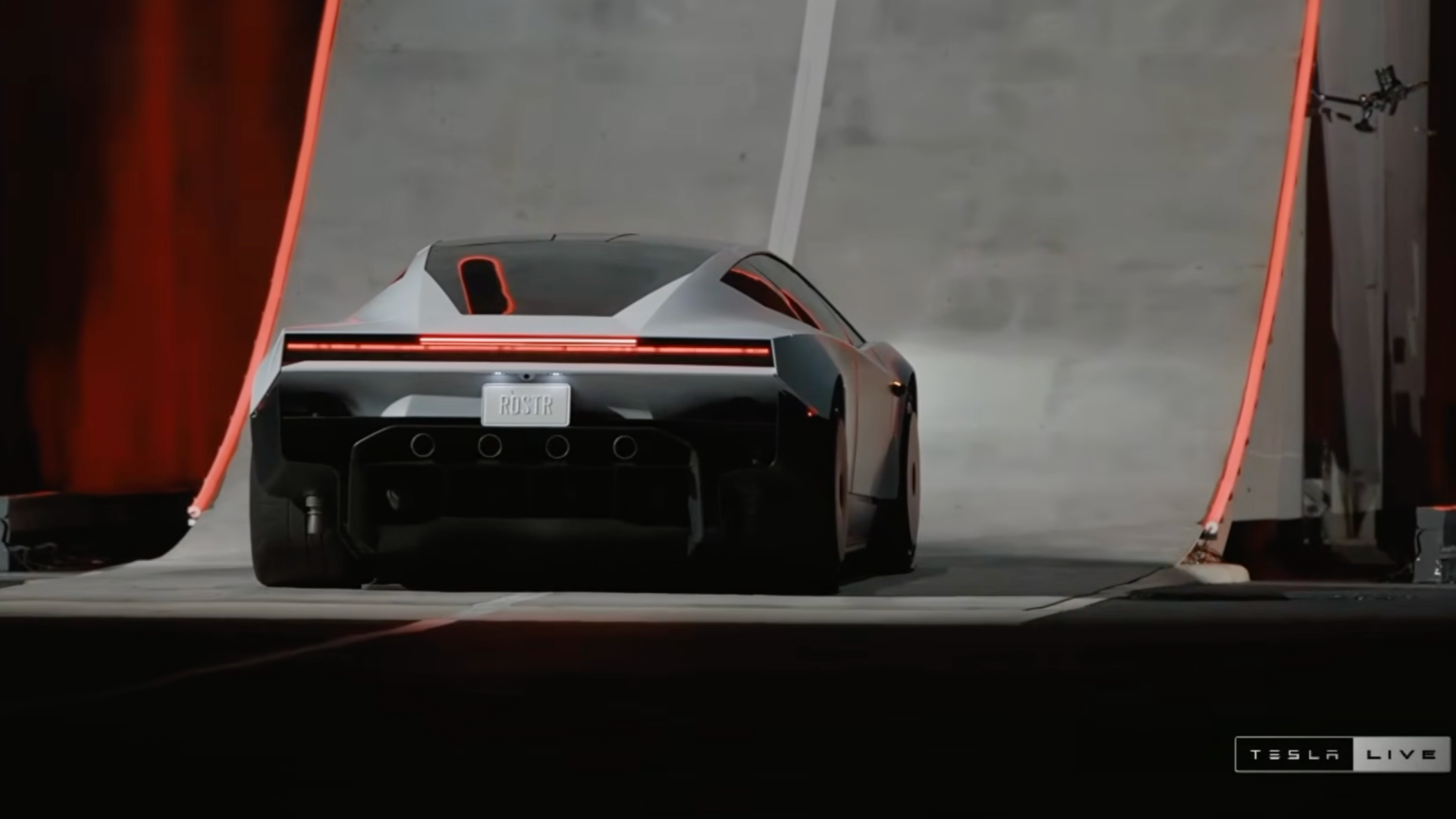 Tesla unveils its long-delayed Roadster nearly a decade after first revealing a next-generation version of its original electric sports ​car, at a launch event in Waco, Texas, US, October 15, 2026, in this still image taken from a handout video. /Tesla