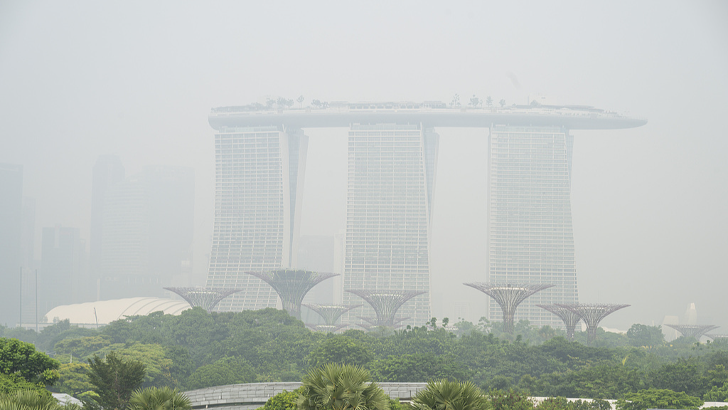 Live: Views of Singapore's smog-shrouded skyline