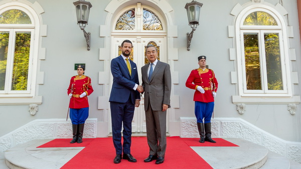 Montenegrin President Jakov Milatovic meets with Chinese Foreign Minister Wang Yi, also a member of the Political Bureau of the Communist Party of China Central Committee, in Cetinje, Montenegro, October 17, 2026. /Chinese Foreign Ministry