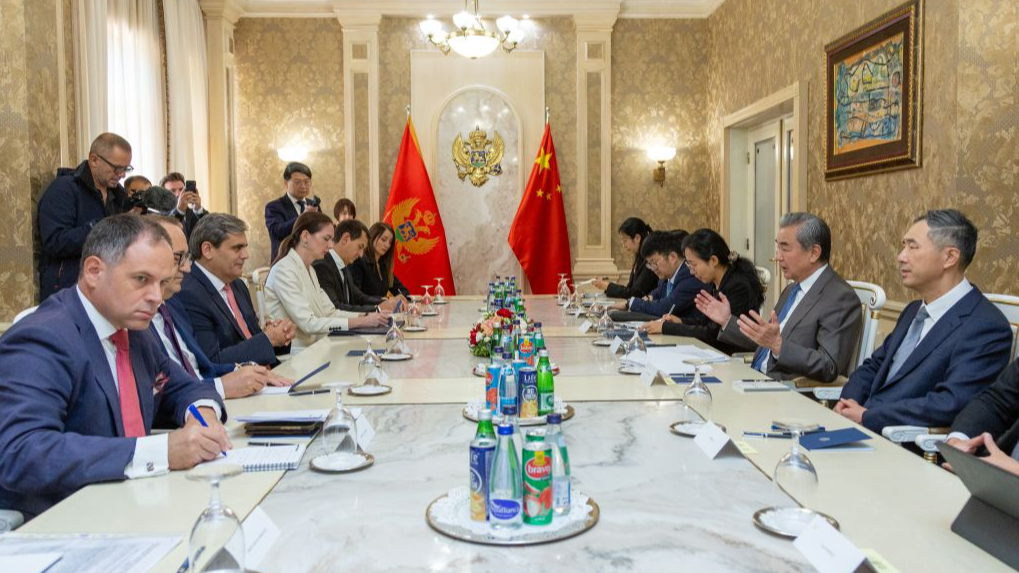 Chinese Foreign Minister Wang Yi, also a member of the Political Bureau of the Communist Party of China Central Committee, holds talks with Montenegrin Deputy Prime Minister and Foreign Minister Ervin Ibrahimovic in Podgorica, Montenegro, October 18, 2026. /Xinhua