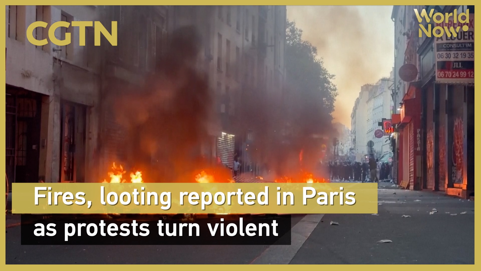 Fires, looting reported in Paris as protests turn violent