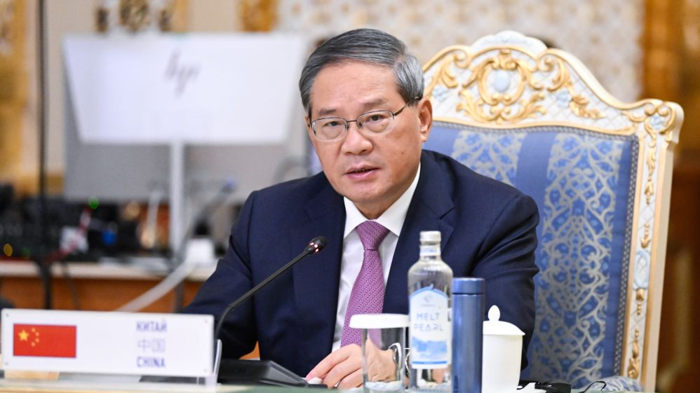 Chinese Premier Li Qiang attends the 25th meeting of the Council of Heads of Government (Prime Ministers) of Member States of the Shanghai Cooperation Organization in Dushanbe, Tajikistan, October 20, 2026. /Xinhua