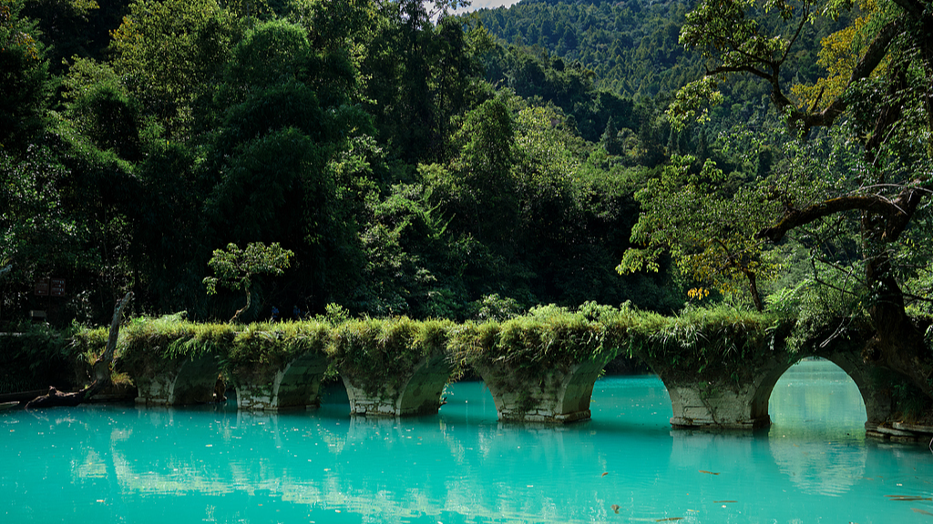 Live: Enjoy the pristine waters of Xiaoqikong in Guizhou's Libo County