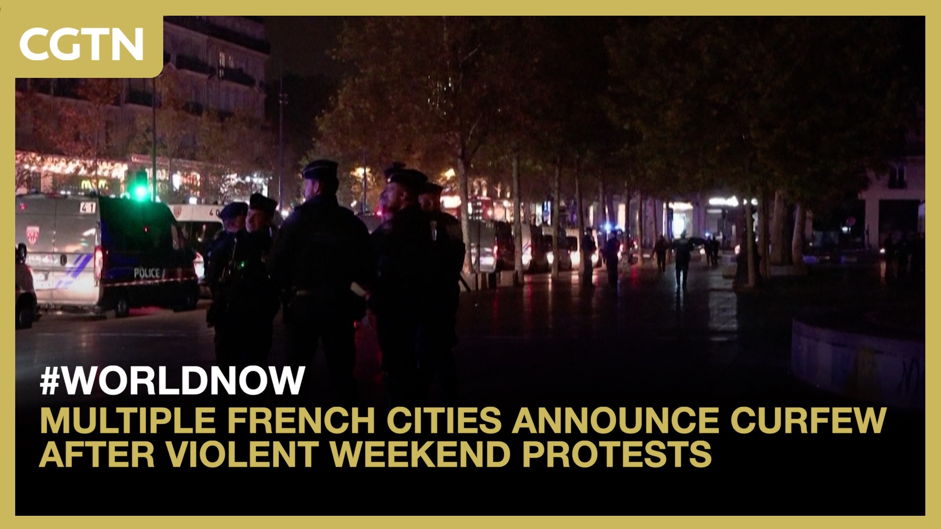 Multiple French cities announce curfew after violent weekend protests