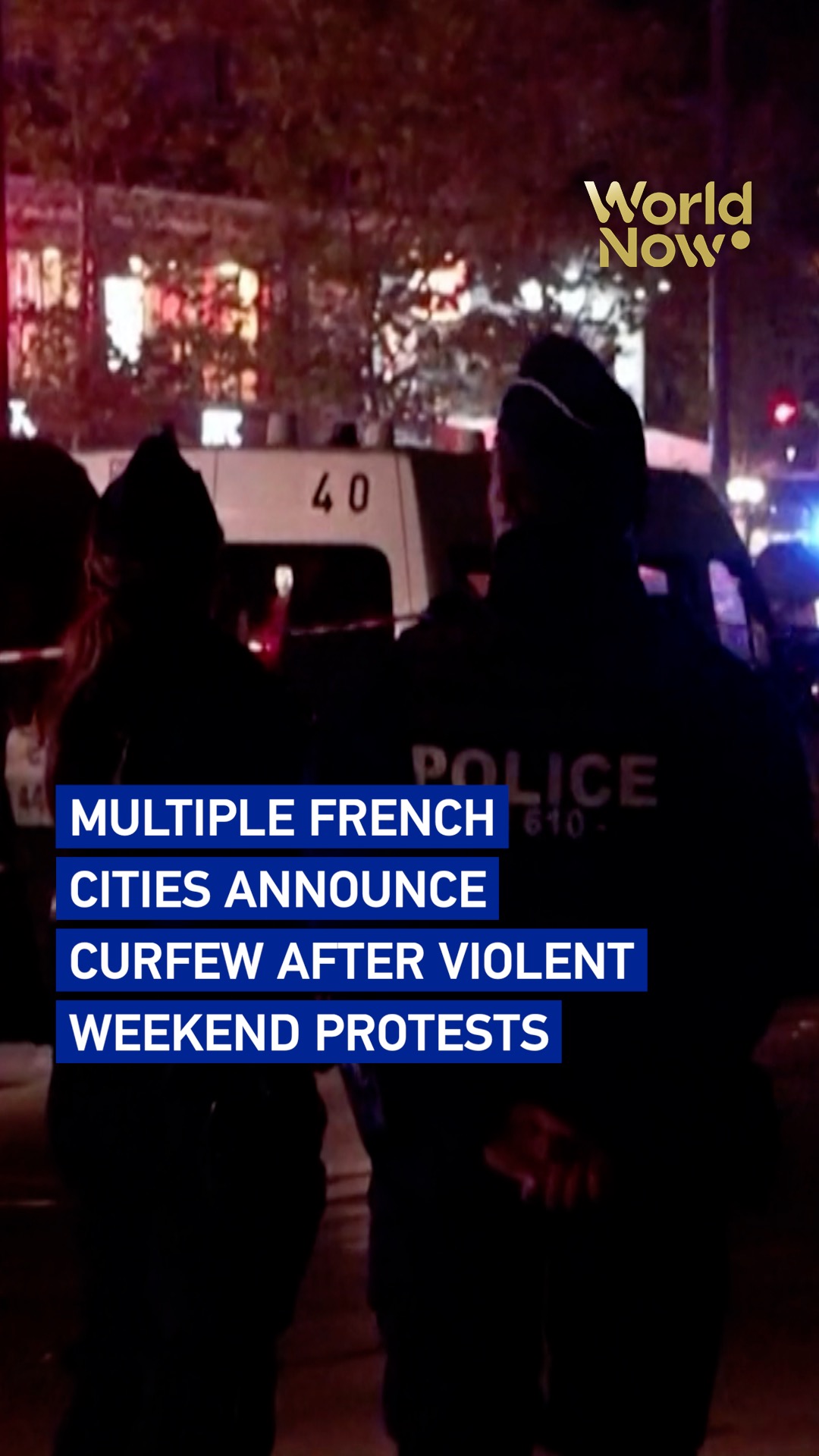 Multiple French cities announce curfew after violent weekend protests