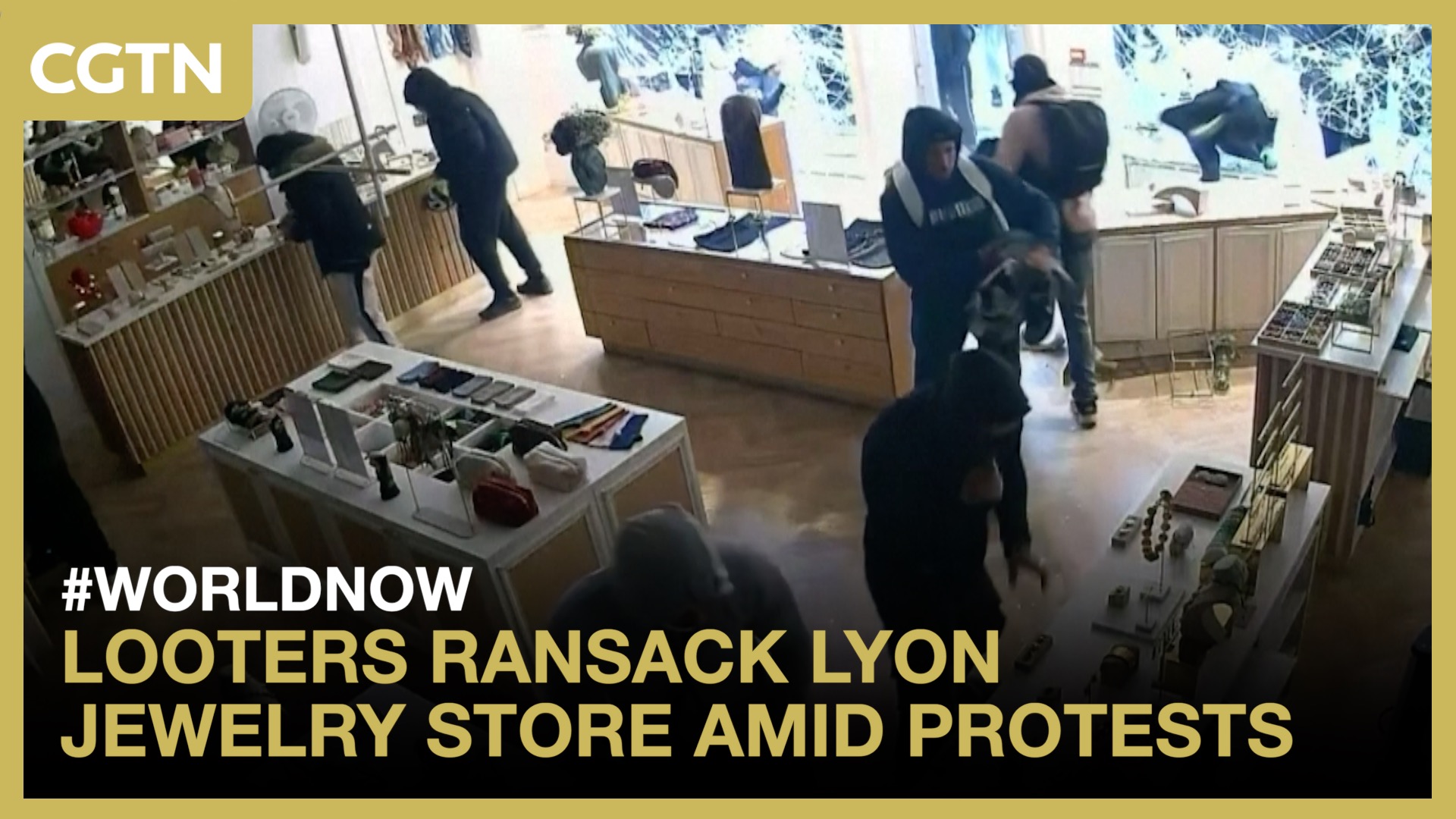 Looters ransack Lyon jewelry store amid protests