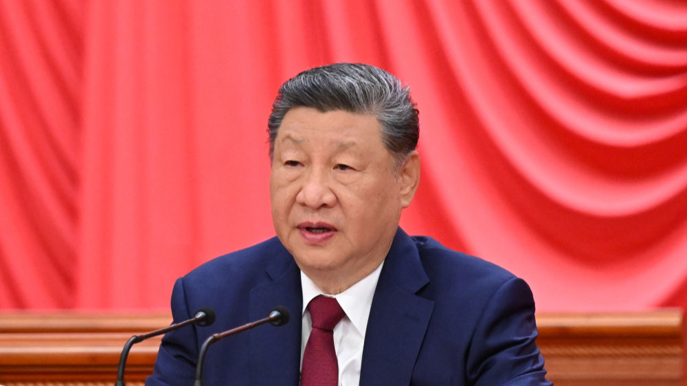 Chinese President Xi Jinping addresses a gathering held to commemorate the 90th anniversary of the victory of the Red Army's Long March in Beijing, China, October 22, 2026. /Xinhua