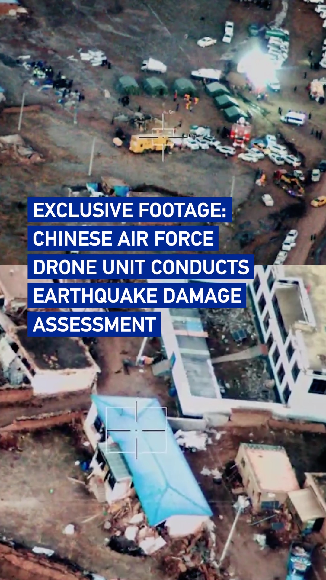 Chinese Air Force drone unit conducts earthquake damage assessment