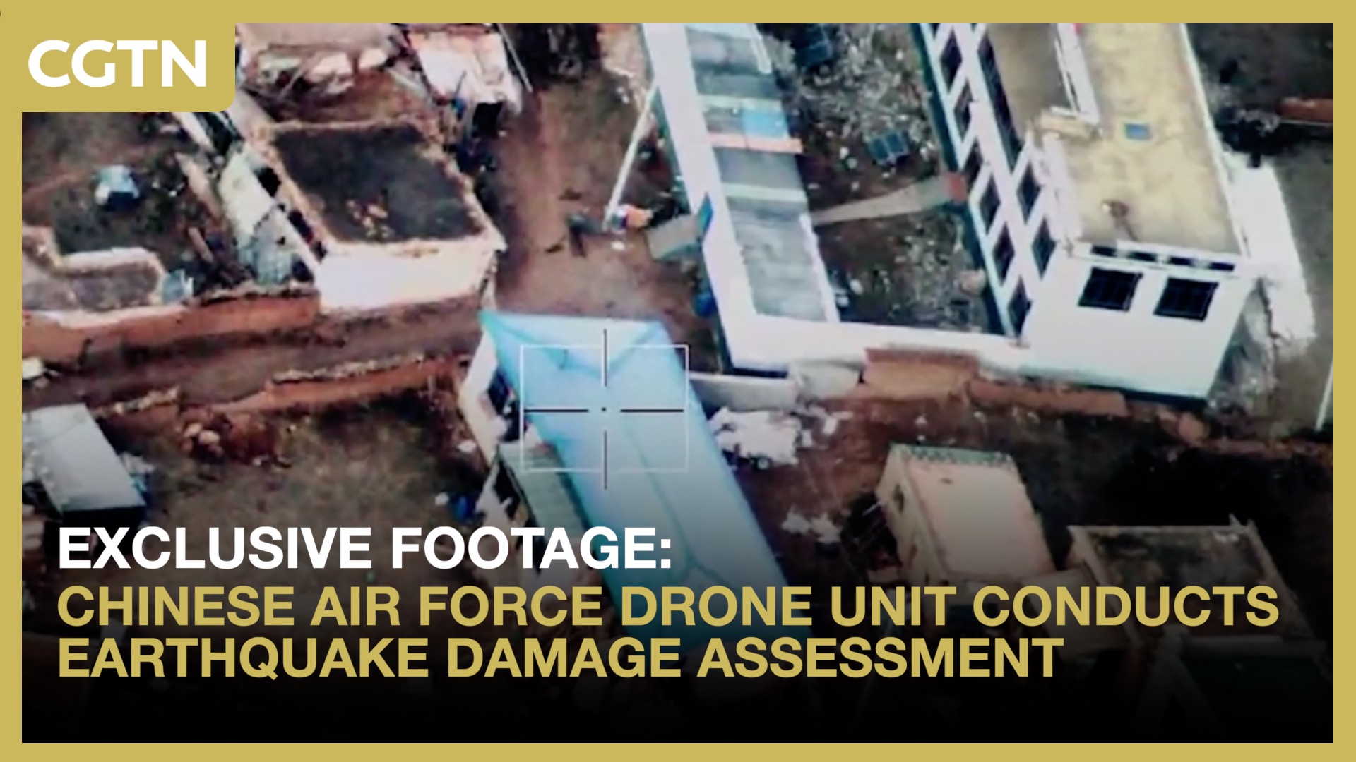Chinese Air Force drone unit conducts earthquake damage assessment