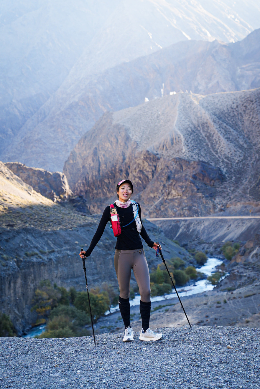 Ria Xi on the Duku Highway, a route that connects the northern and southern parts of the Xinjiang Uygur Autonomous Region, northwest China. 