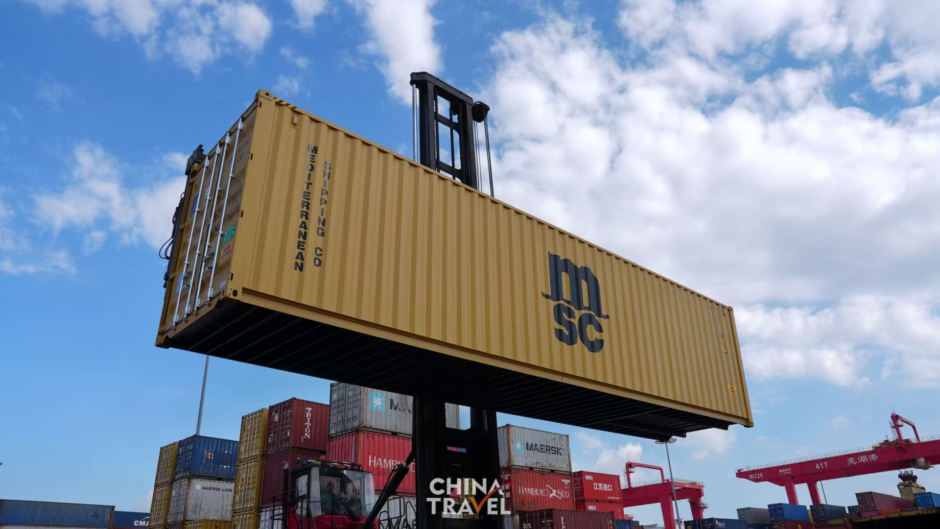 Wuhu Port in Anhui Province, China/ CGTN