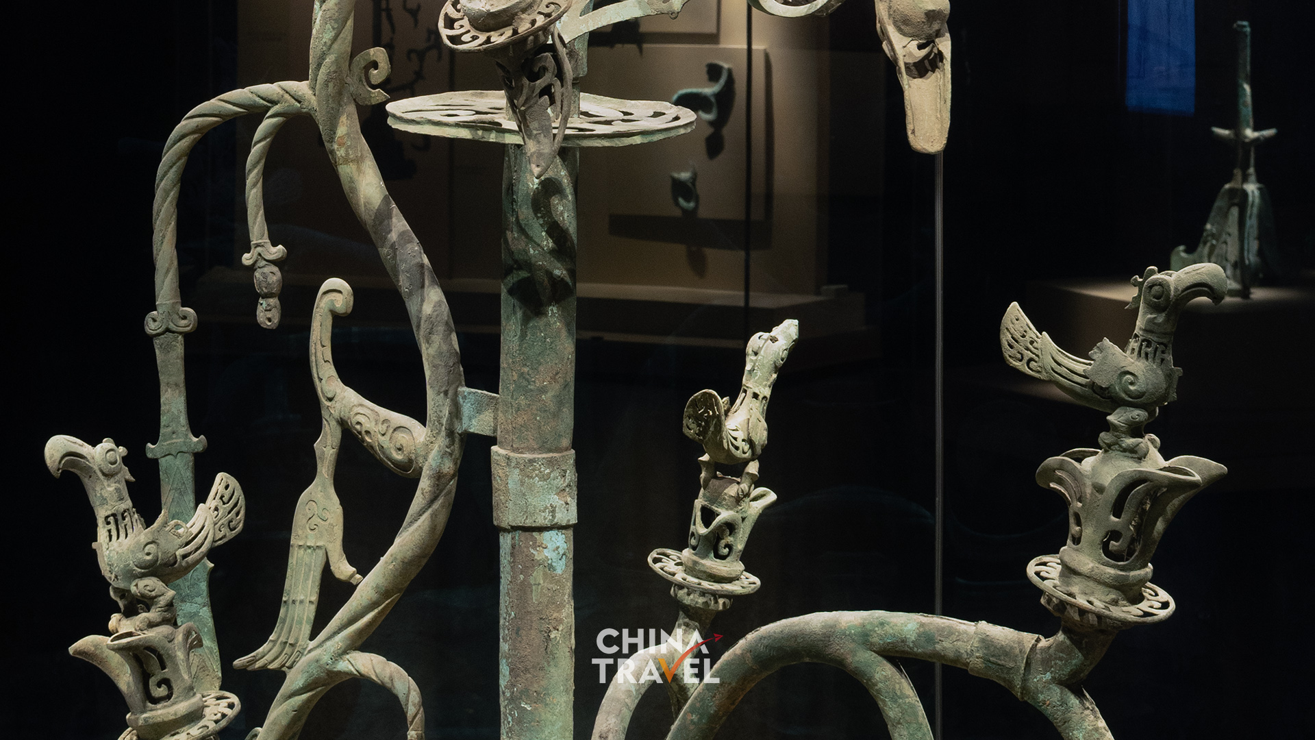 Details of the dragon, trunk and base reveal how the tree's many forms come together in bronze. /CGTN