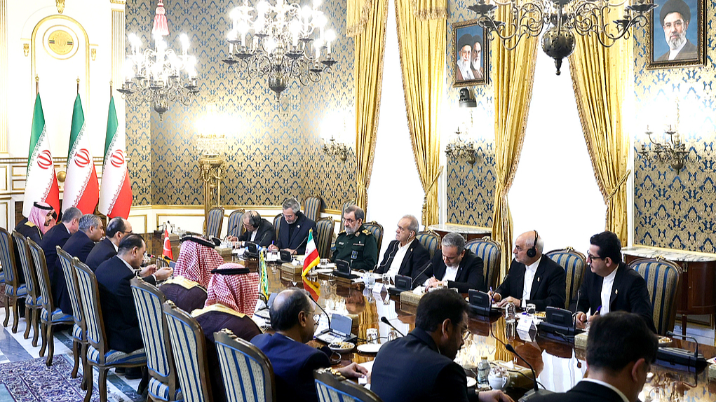 Senior officials from Iran, Saudi Arabia, Pakistan and Türkiye meet in Tehran, Iran, October 26, 2026. /VCG