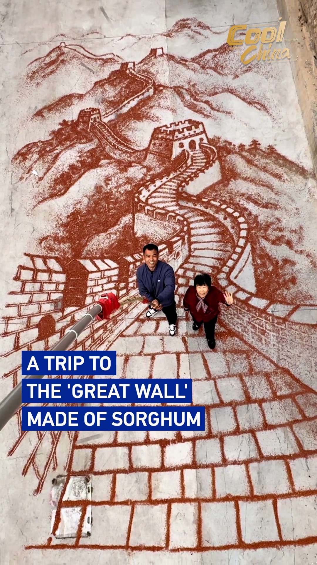 A trip to the 'Great Wall' made of sorghum