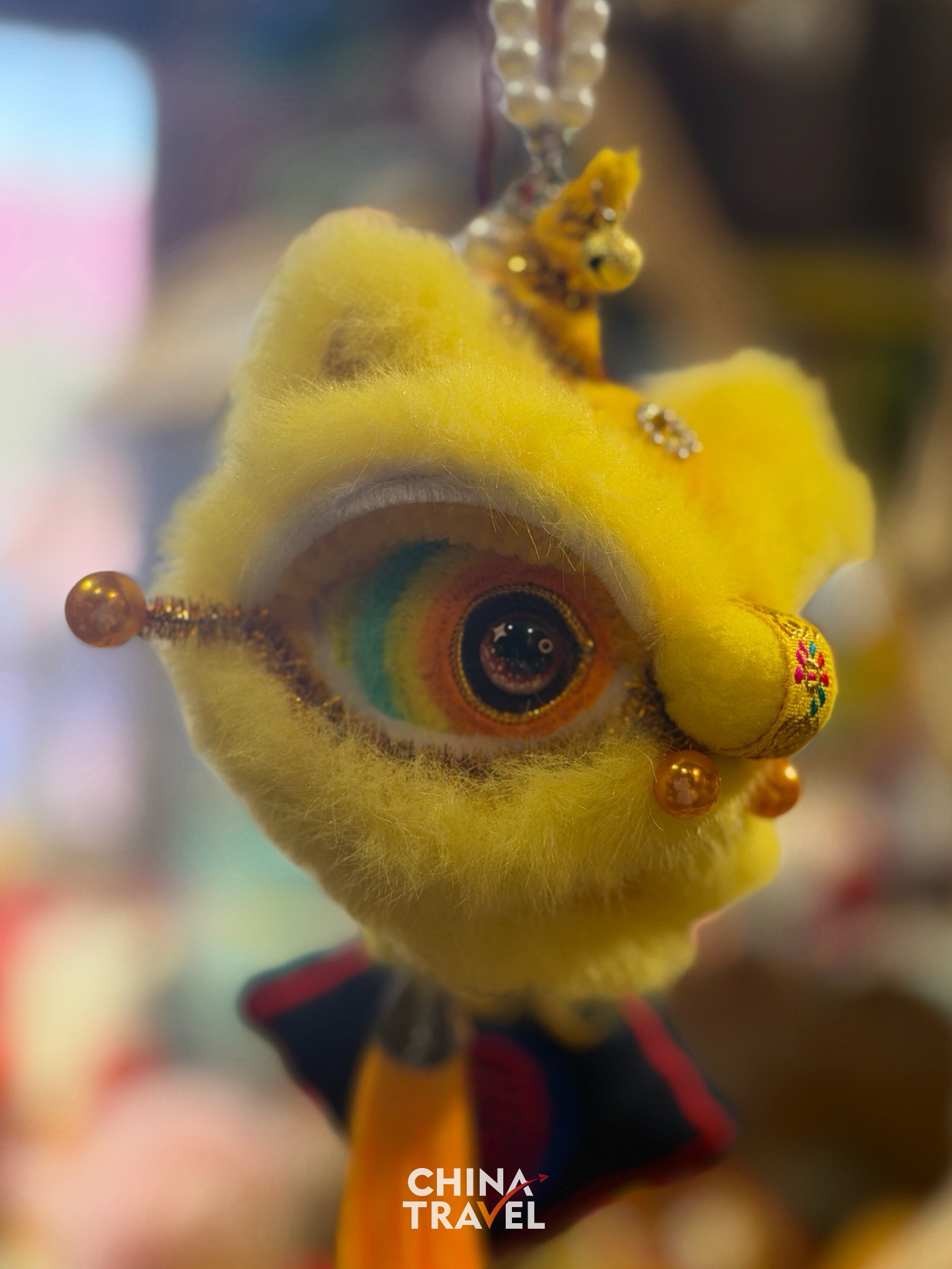 A charming scented-sachet charm inspired by the historic stone lions of Ningguo. /CGTN