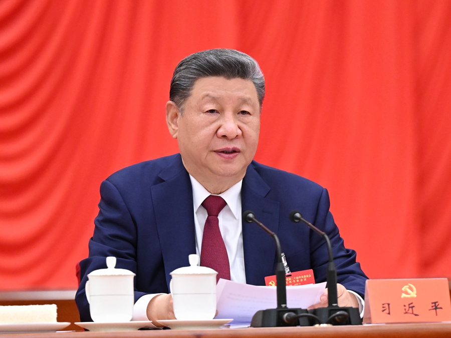 Xi Jinping, general secretary of the Communist Party of China (CPC) Central Committee, delivers an important address at the fifth plenary session of the 20th CPC Central Committee in Beijing, capital of China. The 20th Central Committee of the CPC convened its fifth plenary session in Beijing from October 26-29, 2026. /Xinhua 