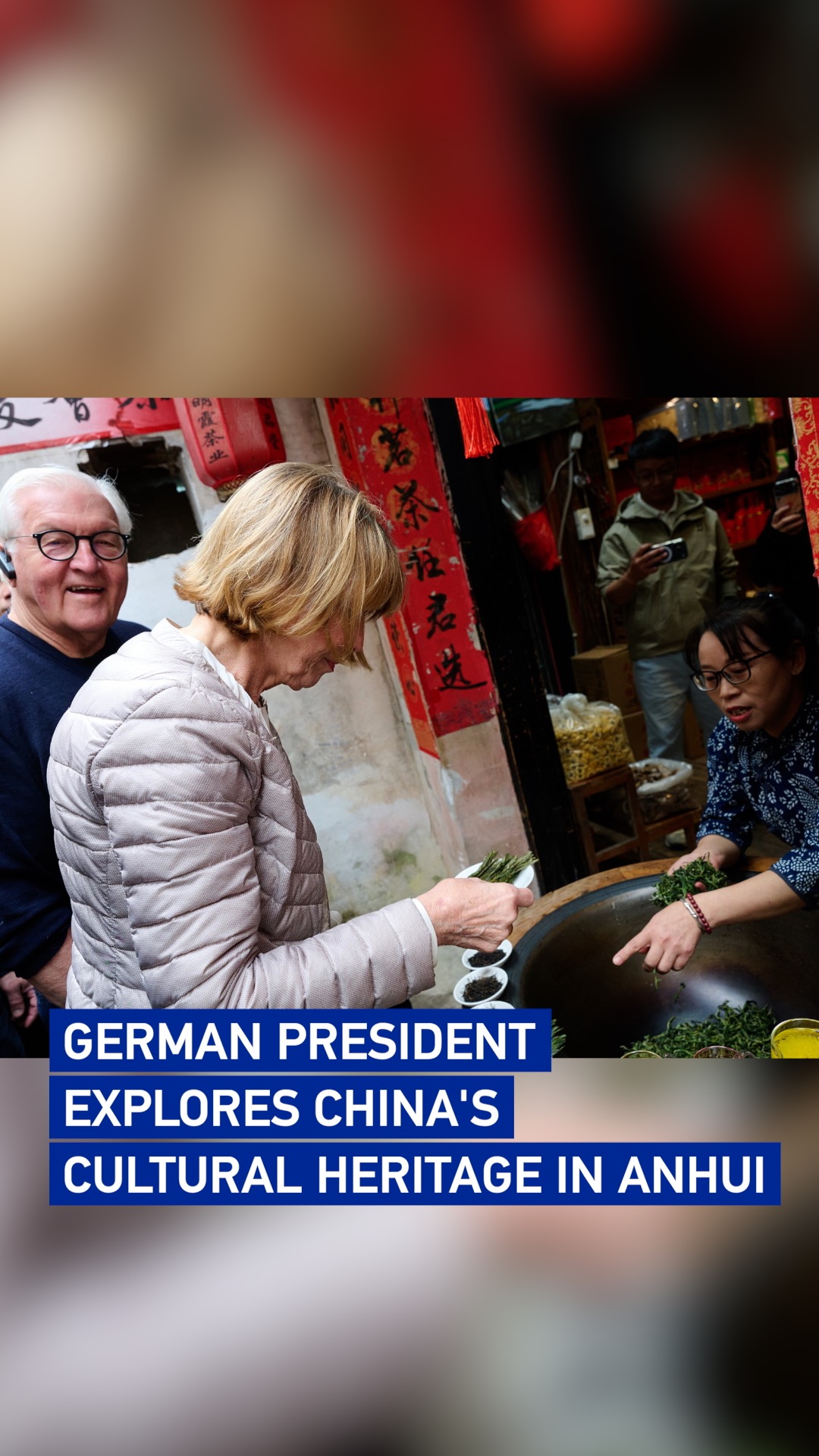 German president explores China's cultural heritage in Anhui