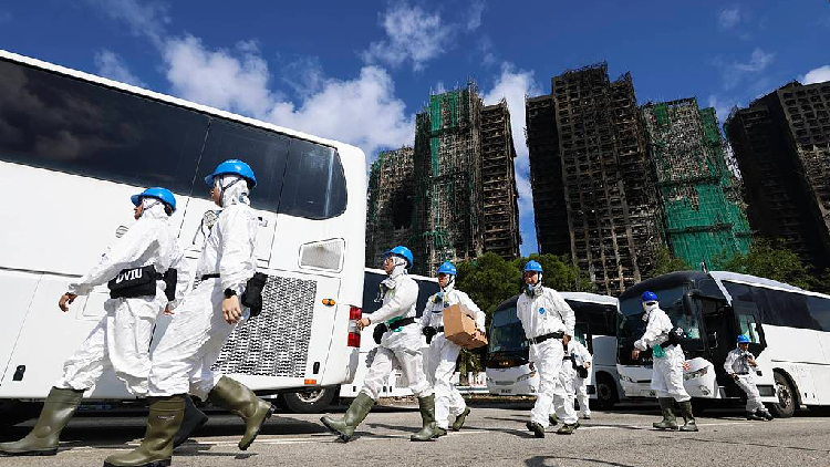 中央政府驻港联络办肯定港府调查火灾问责态度