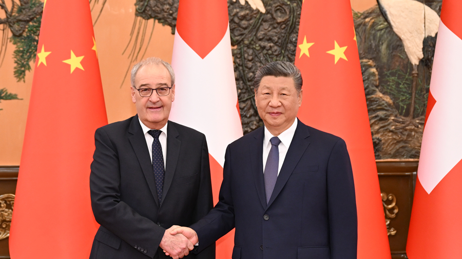 Xi meets Swiss president, calls for closer China-Europe economic ties