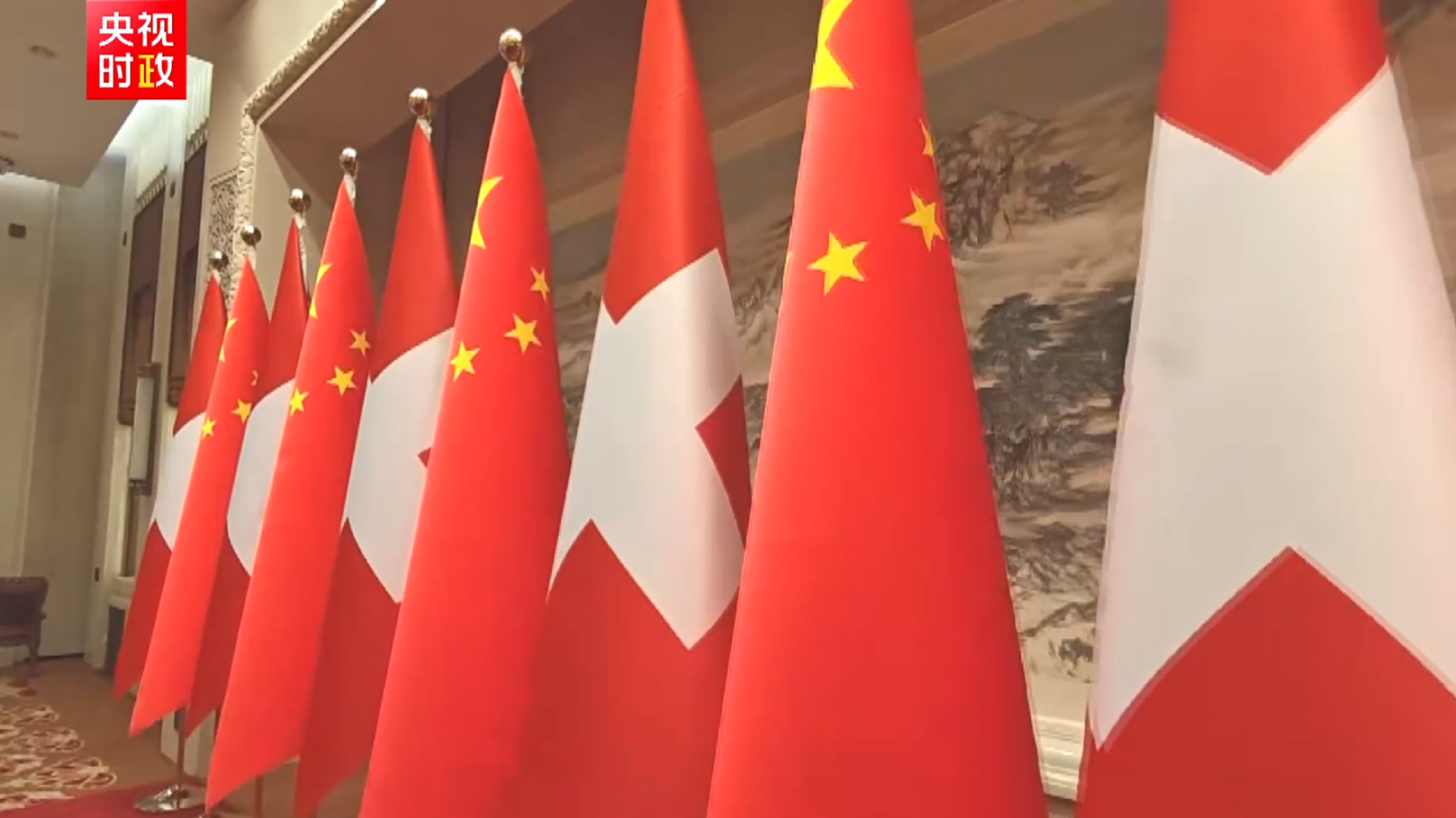 Chinese, Swiss presidents attend cooperation document signing ceremony