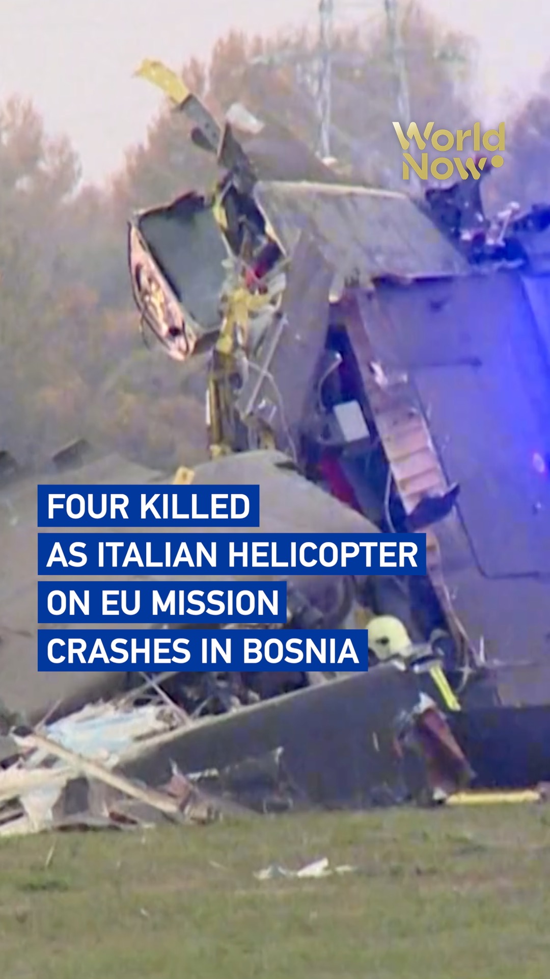 Four killed as Italian helicopter on EU mission crashes in Bosnia