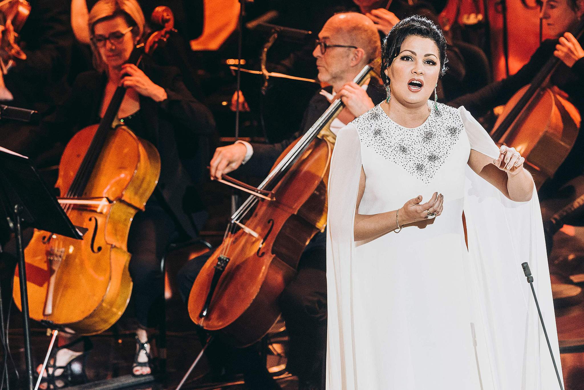 A file photo shows Russian opera soprano Anna Netrebko. /VCG