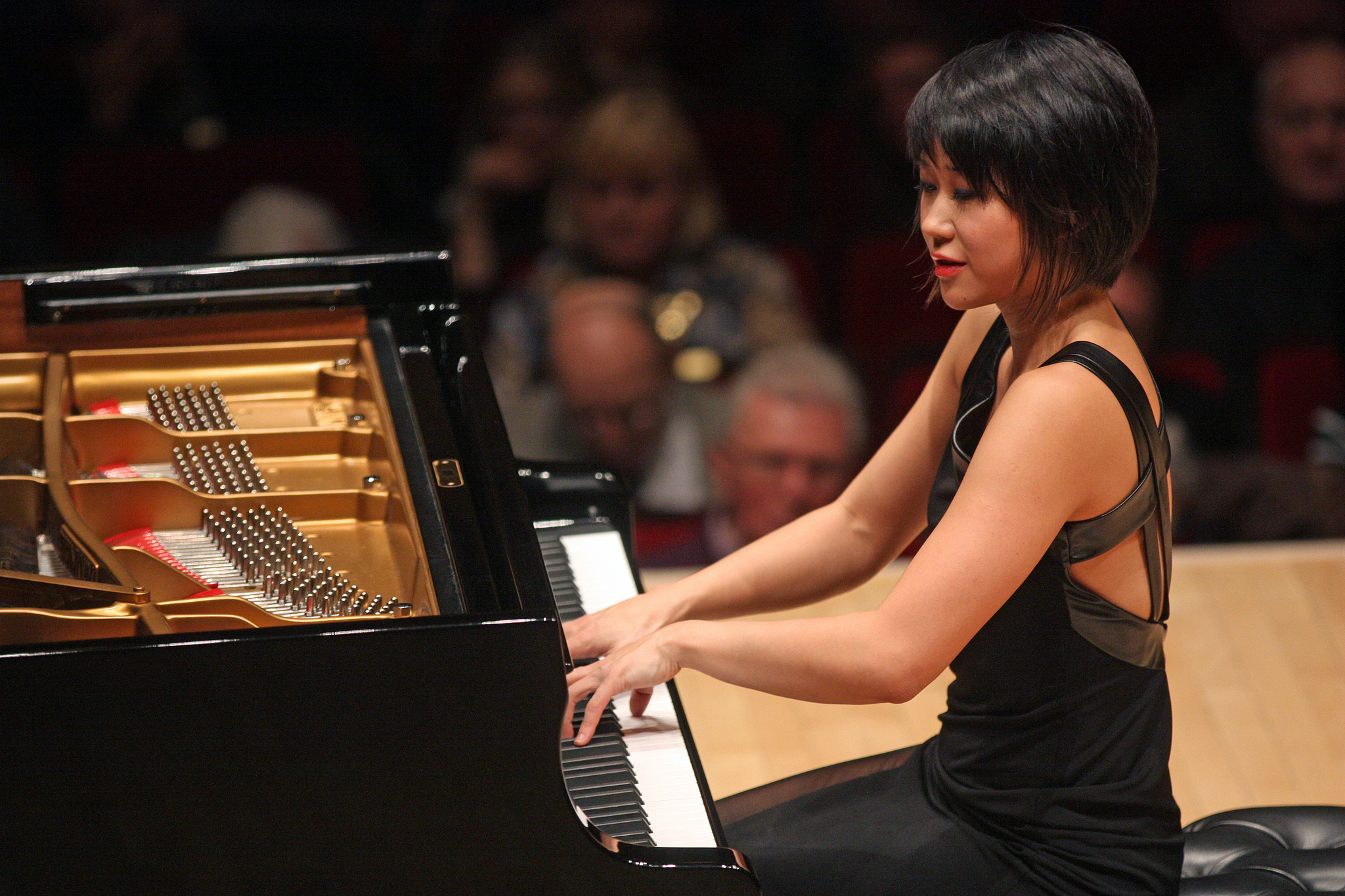 A file photo shows Beijing-born pianist Yuja Wang. /VCG