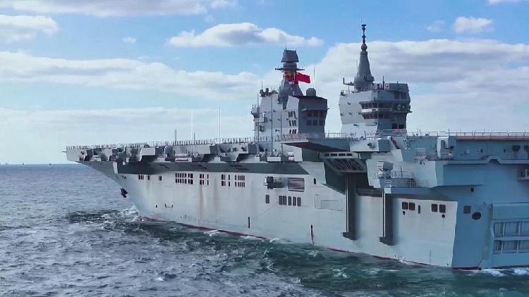 China's GJ-21 drone completes first takeoff, landing on assault ship - CGTN