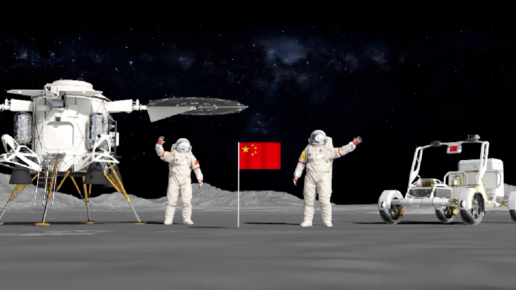 China's first crewed lunar mission: Three astronauts, two to land - CGTN