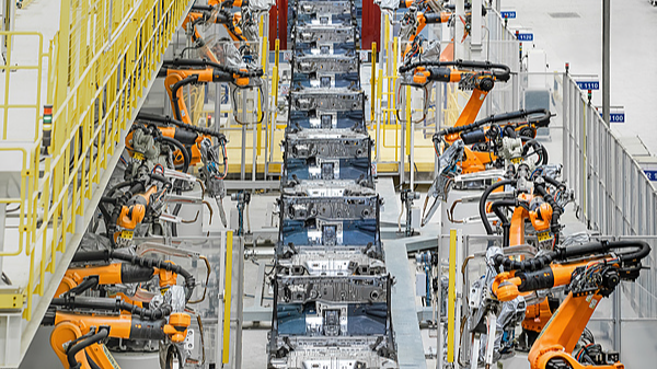 Automotive welding production line. /VCG photo
