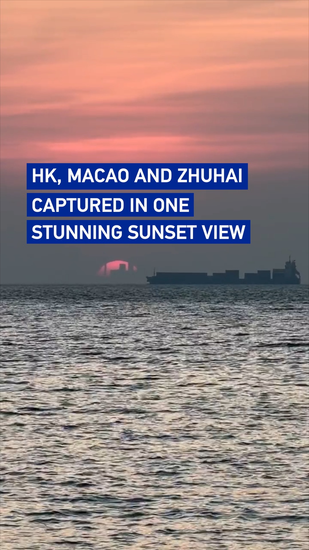 HK, Macao and Zhuhai captured in one stunning sunset view