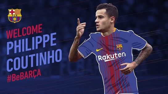 Barcelona Sign Philippe Coutinho For 160 Million Euro Cgtn