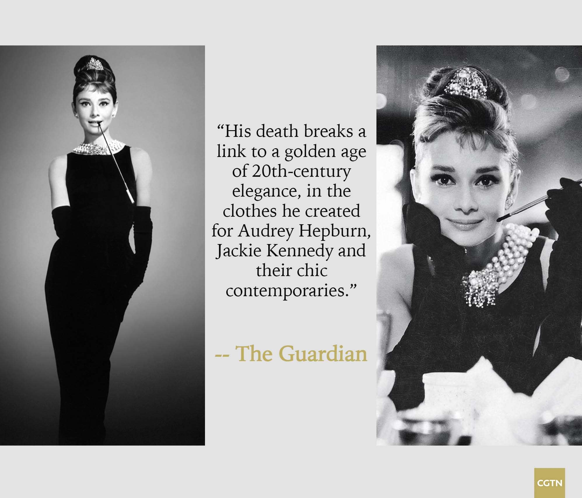 Givenchy enchanted the world with his dress for Audrey Hepburn in  Breakfast at Tiffany's and his many other style landmarks