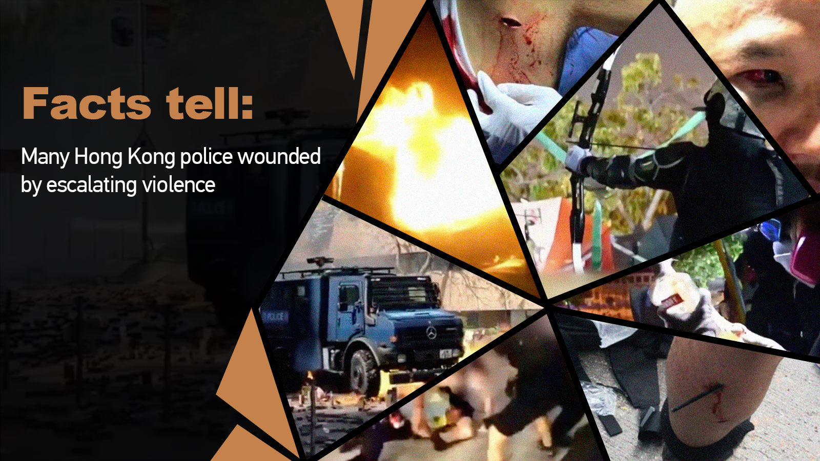 Many Hong Kong police wounded by escalating violence
