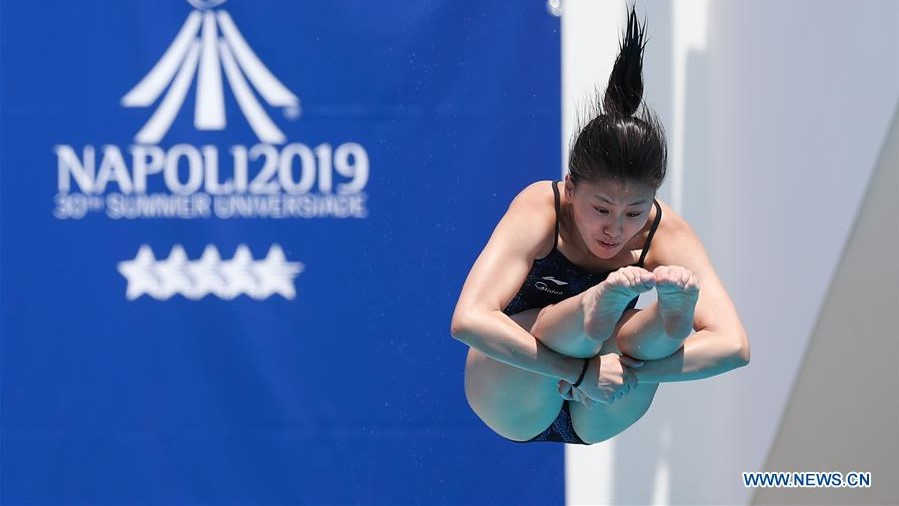Chinese diver Song Shoulin wins first gold medal of Napoli Universiade