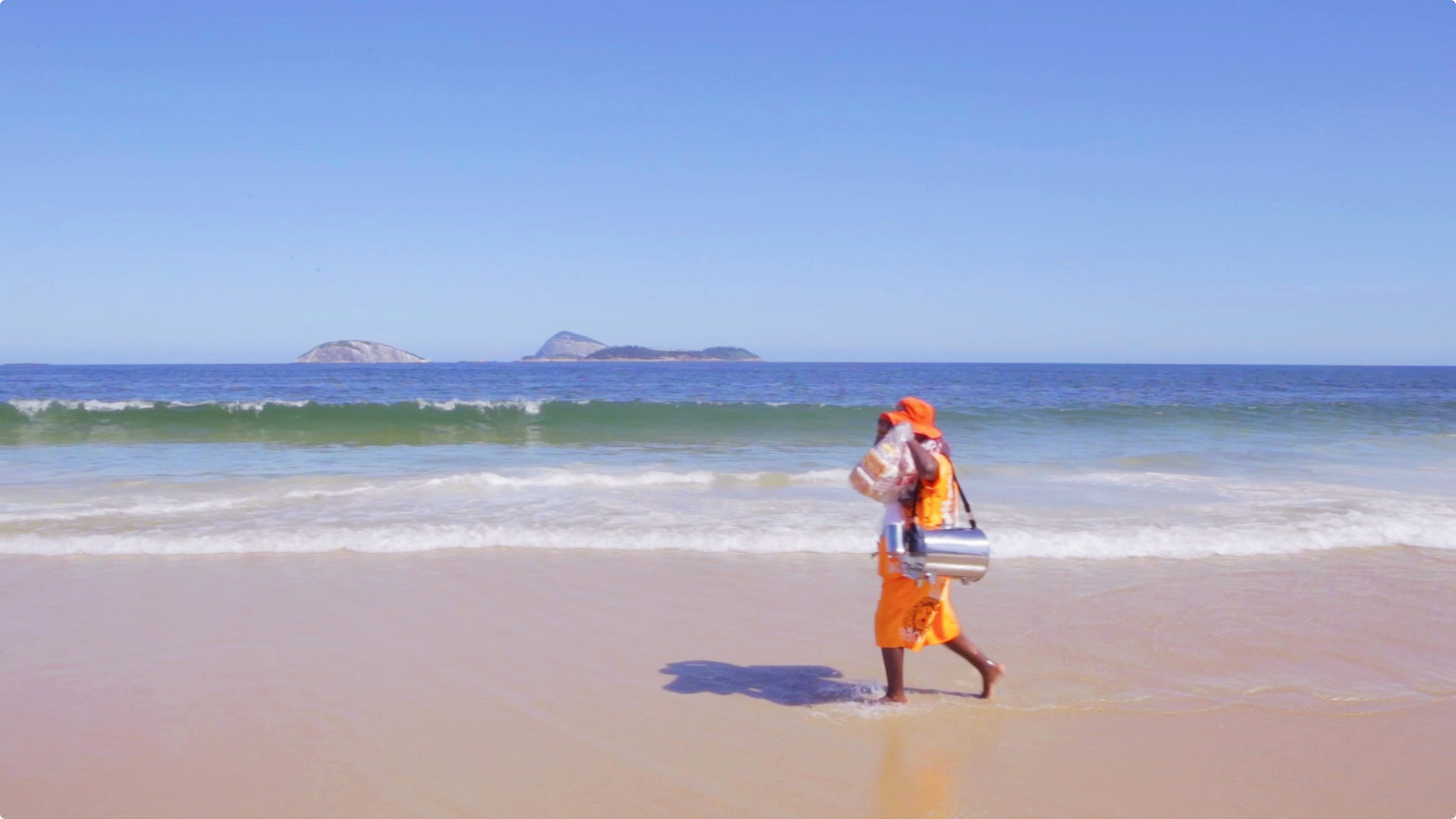 A man who works in paradise