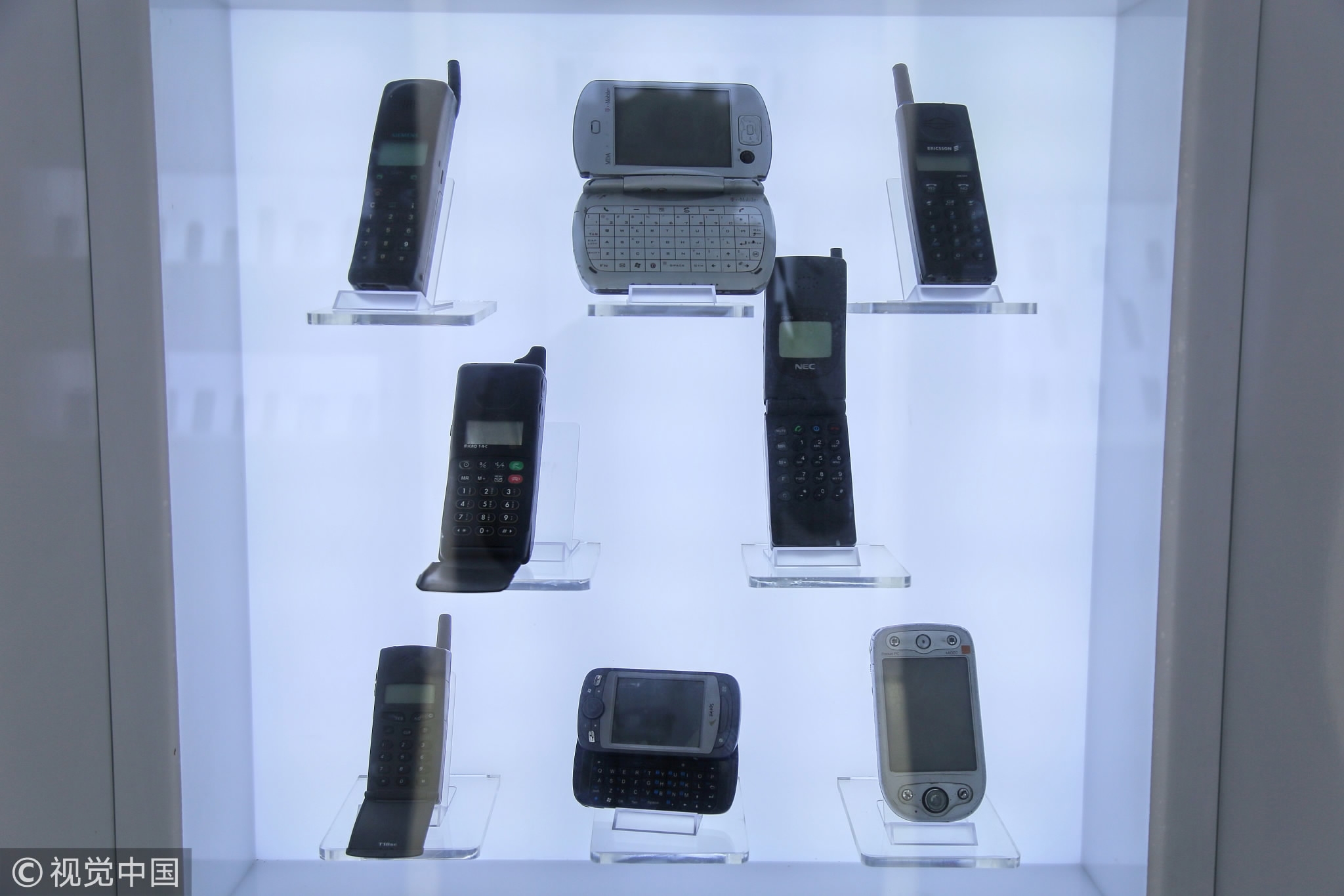Mobile phones exhibition shows the device’s development over the years
