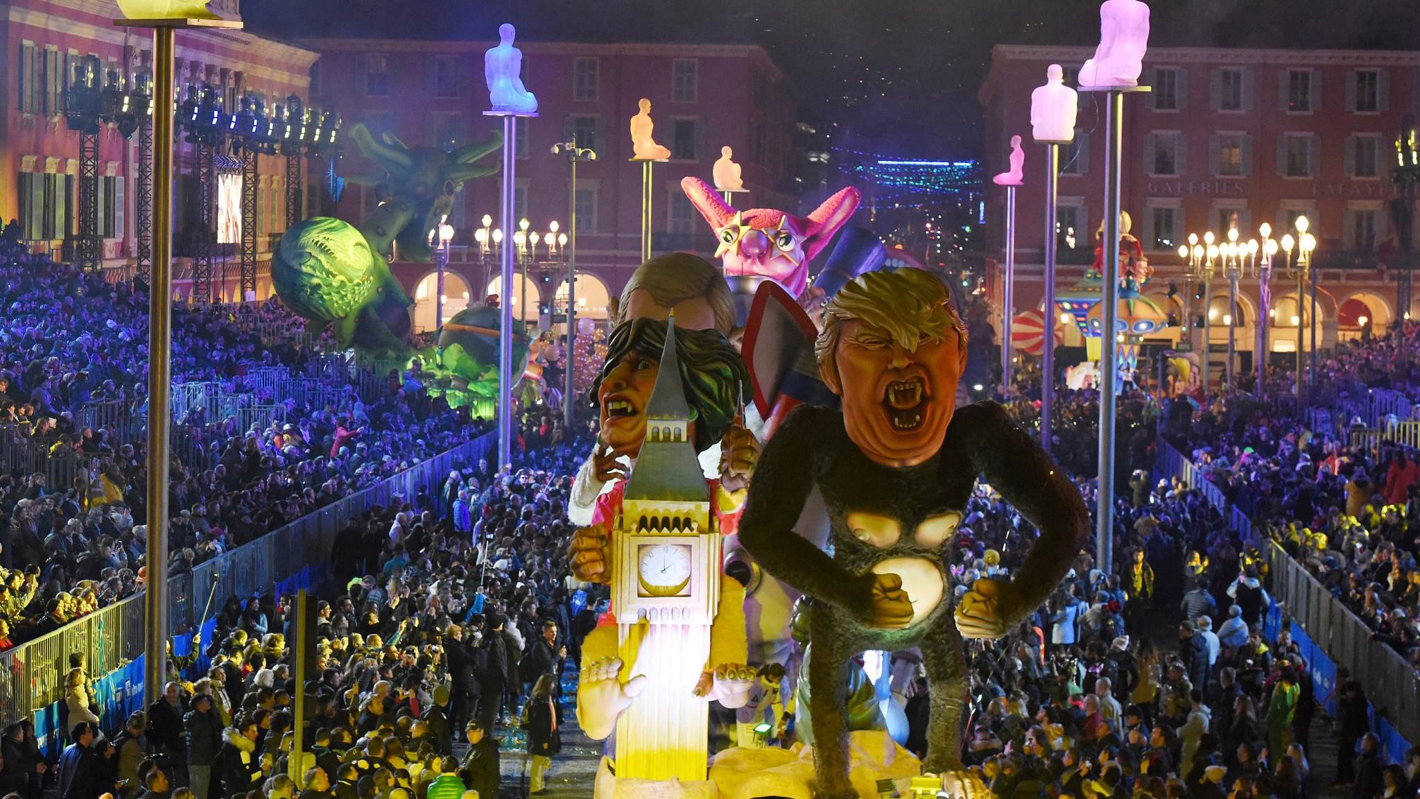 Giant floats highlight the 2019 Nice Carnival in France - CGTN