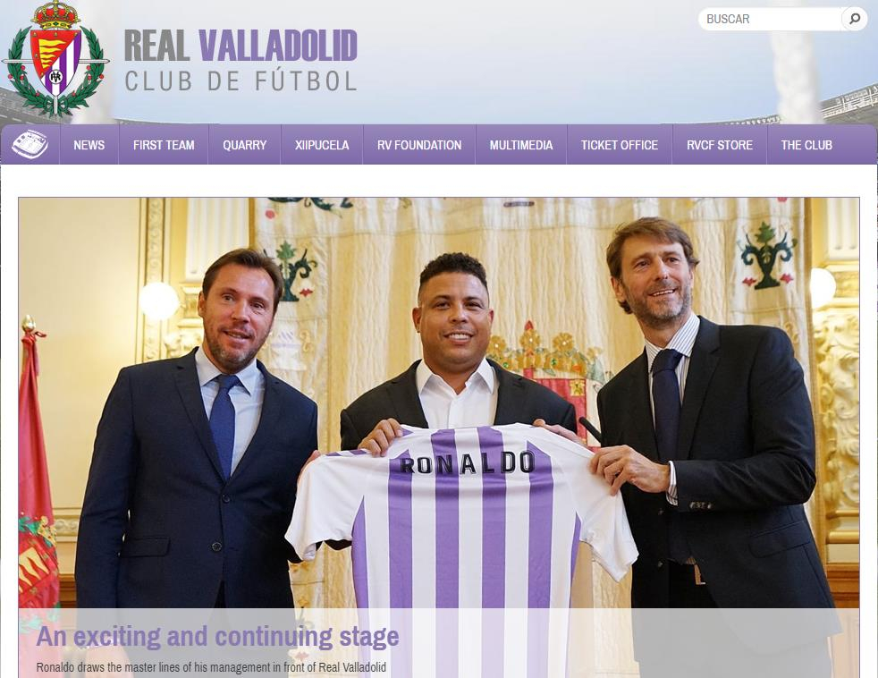 Brazil legend Ronaldo takes over Real Valladolid - CGTN