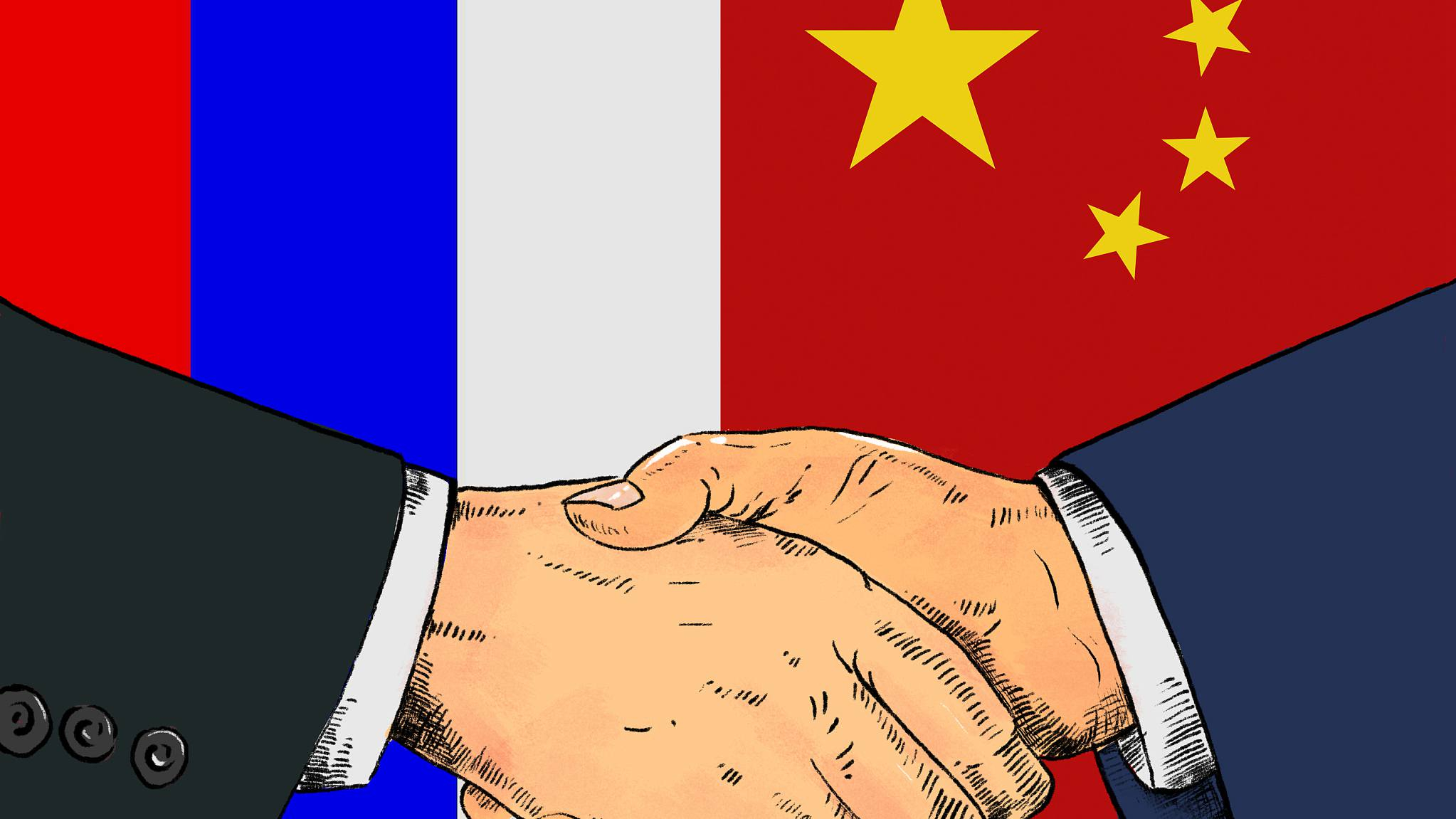 Россия и Китай анимация
