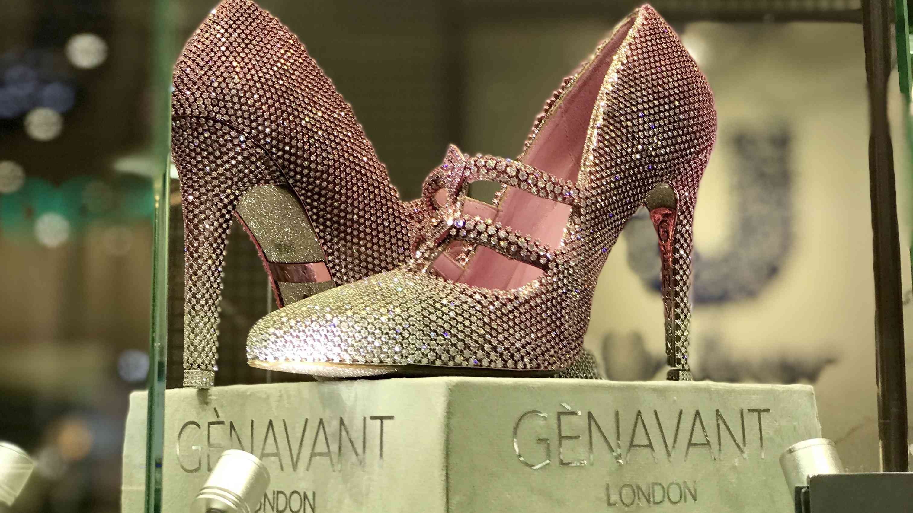Jimmy Choo's jeweled shoes make dazzling London debut - CGTN