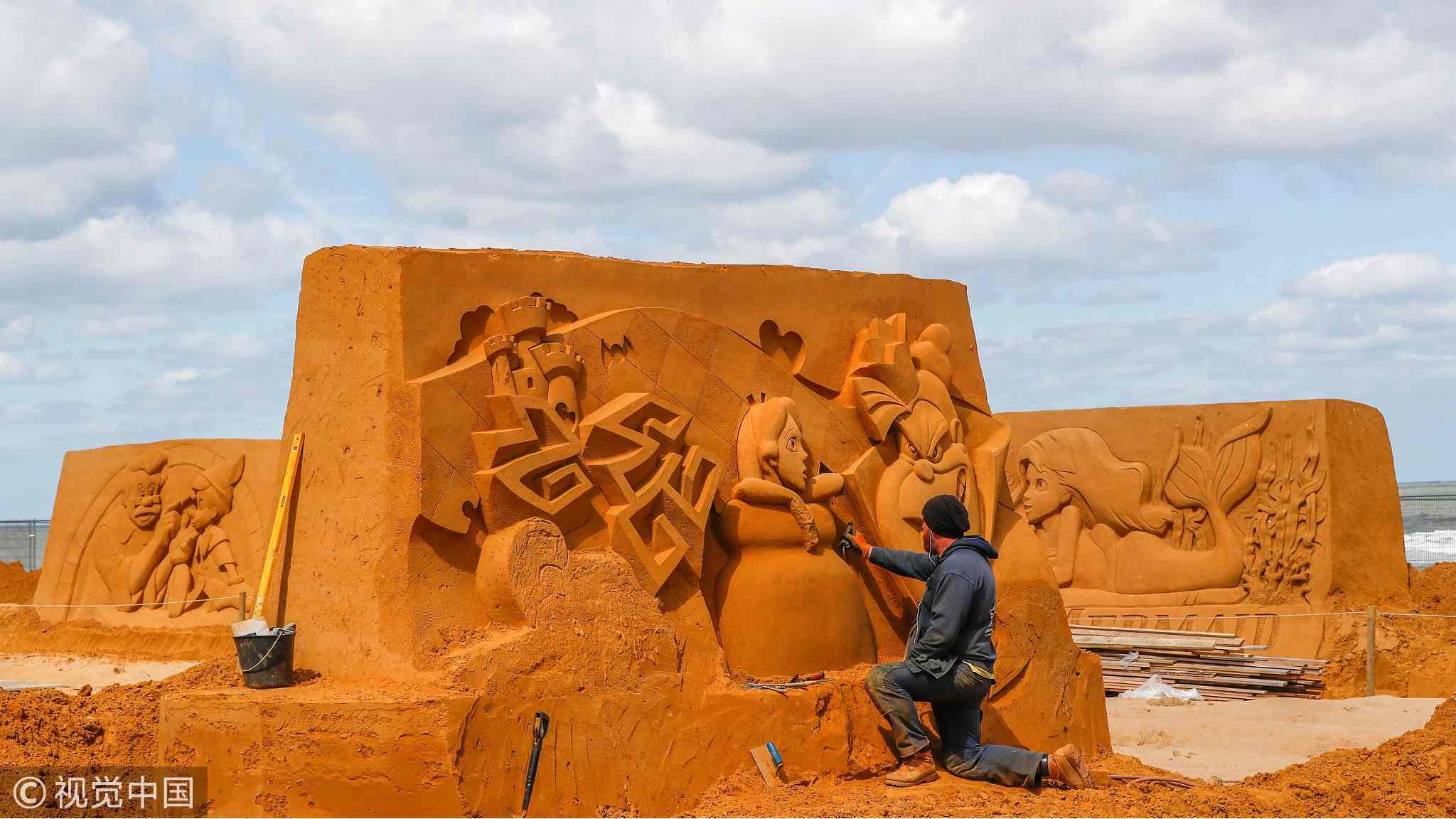Disney Sand Magic: Belguim hosts the world's biggest sand sculpture  festival - CGTN