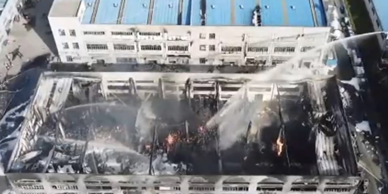 Huge Fire Engulfs Shanghai Chemical Factory; No Casualties Reported - Cgtn