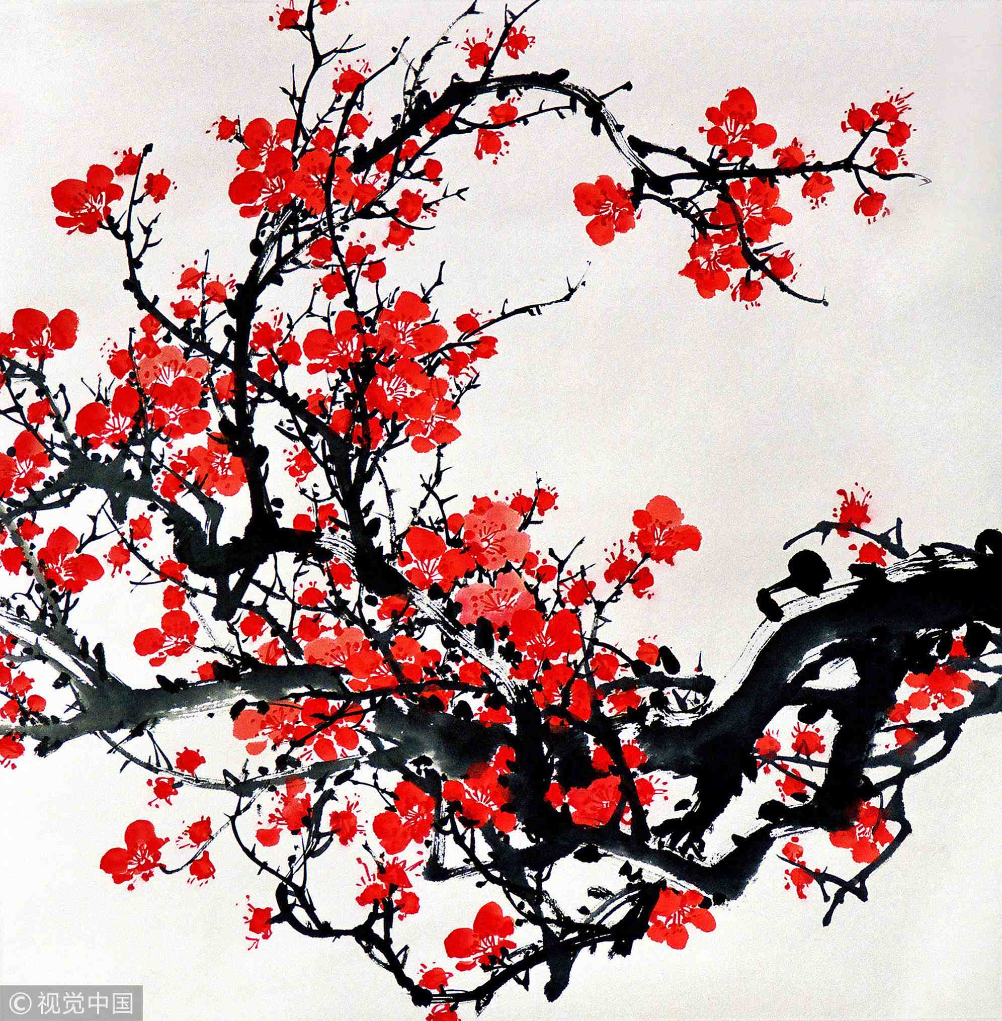 chinese paintings of flowers