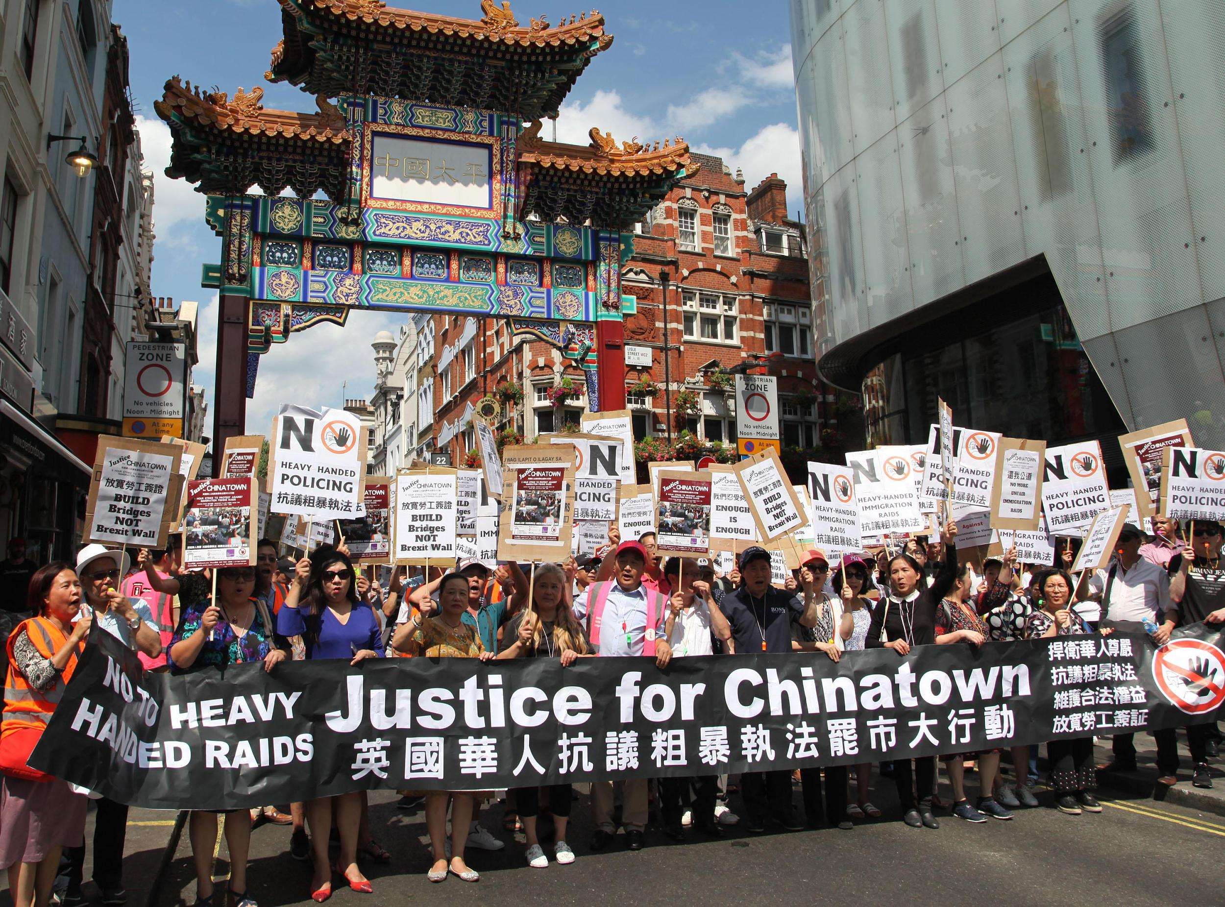 Chinatown Businesses Shut In Protest Against Home Office Raids Cgtn