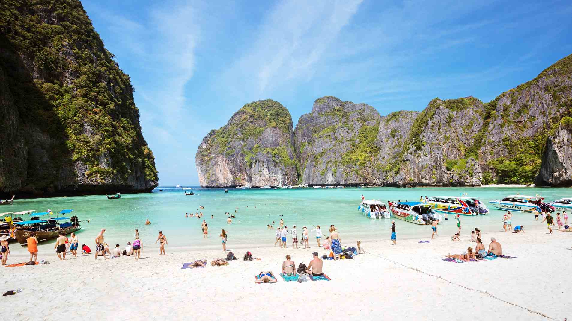 Thai beach closes indefinitely to give it time to recover from tourists -  CGTN