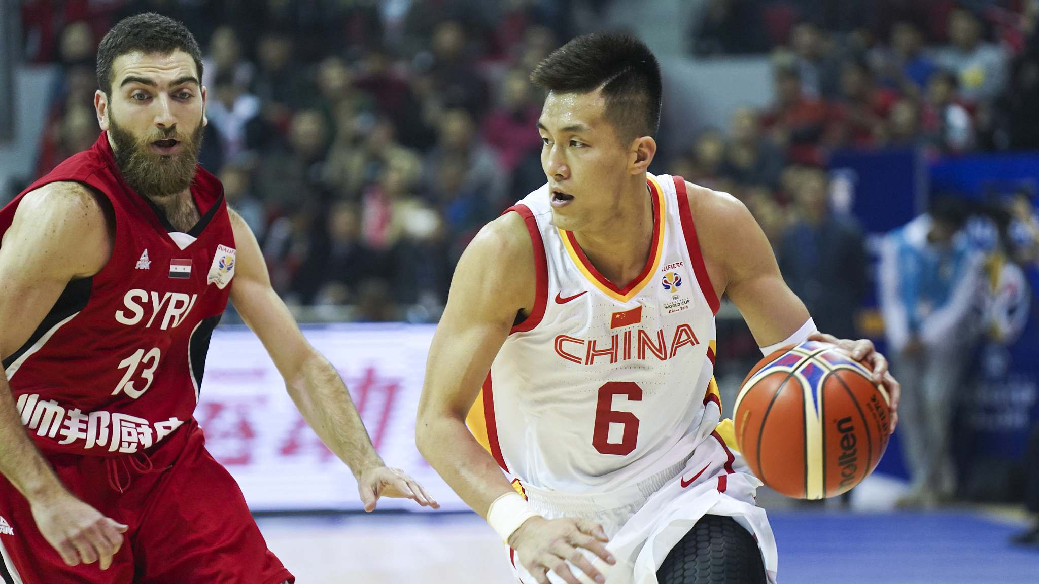 Basketball Yi Jianlian Stars As China Hammer Syria Cgtn