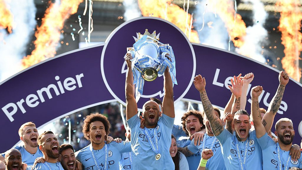 Man City celebrates Premier League title in style