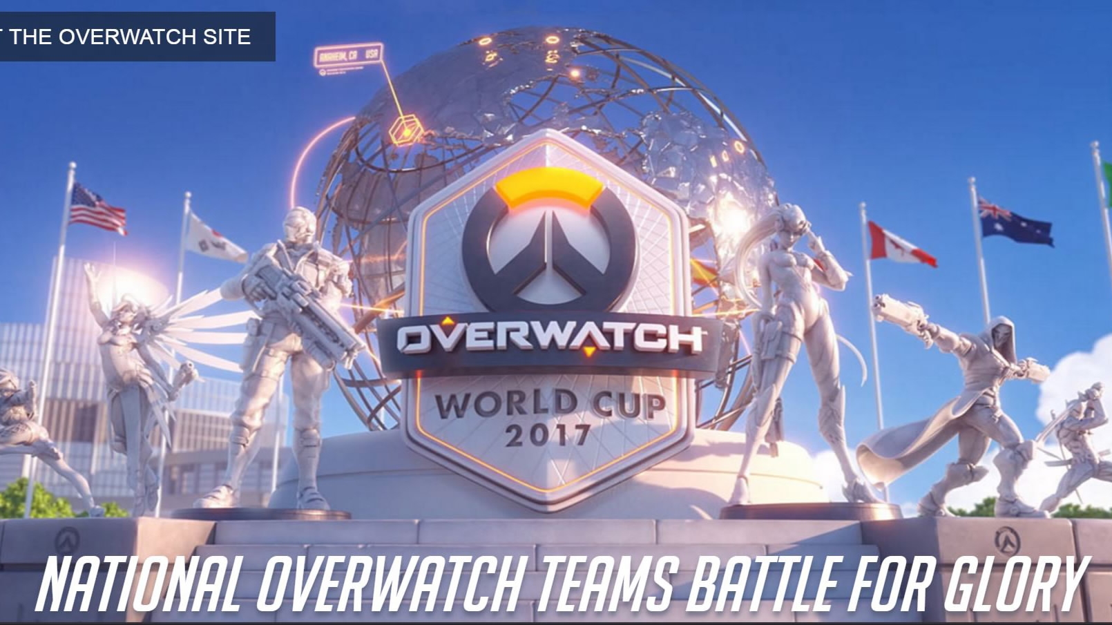 These are the 32 countries in the 2017 'Overwatch' World Cup